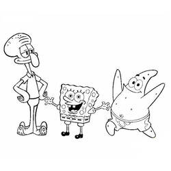 Dibujo para colorear: SquareBob SquarePants (Dibujos Animados y Series Animadas) #33368 - Dibujos para Colorear e Imprimir Gratis