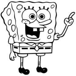 Dibujo para colorear: SquareBob SquarePants (Dibujos Animados y Series Animadas) #33371 - Dibujos para Colorear e Imprimir Gratis
