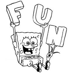 Dibujo para colorear: SquareBob SquarePants (Dibujos Animados y Series Animadas) #33372 - Dibujos para Colorear e Imprimir Gratis