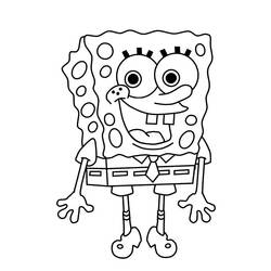 Dibujo para colorear: SquareBob SquarePants (Dibujos Animados y Series Animadas) #33374 - Dibujos para Colorear e Imprimir Gratis