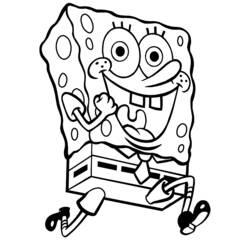 Dibujo para colorear: SquareBob SquarePants (Dibujos Animados y Series Animadas) #33376 - Dibujos para Colorear e Imprimir Gratis