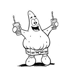 Dibujo para colorear: SquareBob SquarePants (Dibujos Animados y Series Animadas) #33401 - Dibujos para Colorear e Imprimir Gratis