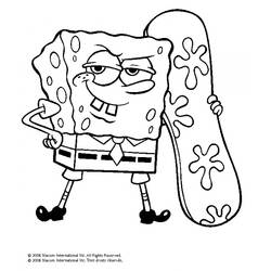 Dibujo para colorear: SquareBob SquarePants (Dibujos Animados y Series Animadas) #33402 - Dibujos para Colorear e Imprimir Gratis
