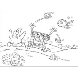 Dibujo para colorear: SquareBob SquarePants (Dibujos Animados y Series Animadas) #33439 - Dibujos para Colorear e Imprimir Gratis