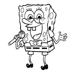 Dibujo para colorear: SquareBob SquarePants (Dibujos Animados y Series Animadas) #33499 - Dibujos para Colorear e Imprimir Gratis