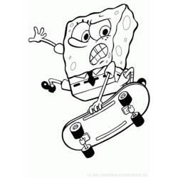 Dibujo para colorear: SquareBob SquarePants (Dibujos Animados y Series Animadas) #33571 - Dibujos para Colorear e Imprimir Gratis
