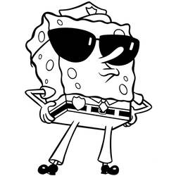 Dibujo para colorear: SquareBob SquarePants (Dibujos Animados y Series Animadas) #33657 - Dibujos para Colorear e Imprimir Gratis