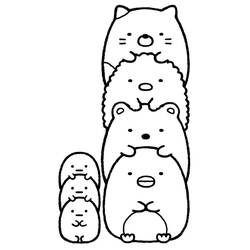 Dibujo para colorear: Sumikko Gurashi (Dibujos Animados y Series Animadas) #211471 - Dibujos para Colorear e Imprimir Gratis