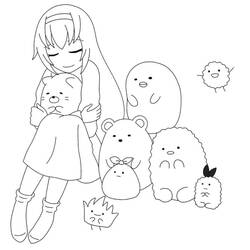 Dibujo para colorear: Sumikko Gurashi (Dibujos Animados y Series Animadas) #211473 - Dibujos para Colorear e Imprimir Gratis
