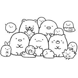 Dibujo para colorear: Sumikko Gurashi (Dibujos Animados y Series Animadas) #211474 - Dibujos para Colorear e Imprimir Gratis