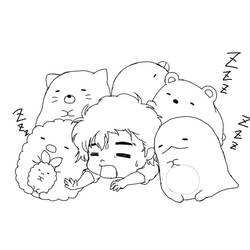Dibujo para colorear: Sumikko Gurashi (Dibujos Animados y Series Animadas) #211479 - Dibujos para Colorear e Imprimir Gratis