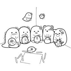 Dibujo para colorear: Sumikko Gurashi (Dibujos Animados y Series Animadas) #211480 - Dibujos para Colorear e Imprimir Gratis