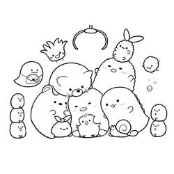 Dibujo para colorear: Sumikko Gurashi (Dibujos Animados y Series Animadas) #211484 - Dibujos para Colorear e Imprimir Gratis