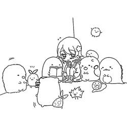 Dibujos para colorear: Sumikko Gurashi - Dibujos para Colorear e Imprimir Gratis