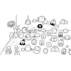 Dibujo para colorear: Sumikko Gurashi (Dibujos Animados y Series Animadas) #211492 - Dibujos para Colorear e Imprimir Gratis