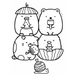 Dibujo para colorear: Sumikko Gurashi (Dibujos Animados y Series Animadas) #211493 - Dibujos para Colorear e Imprimir Gratis
