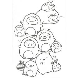 Dibujo para colorear: Sumikko Gurashi (Dibujos Animados y Series Animadas) #211494 - Dibujos para Colorear e Imprimir Gratis
