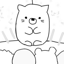 Dibujo para colorear: Sumikko Gurashi (Dibujos Animados y Series Animadas) #211496 - Dibujos para Colorear e Imprimir Gratis