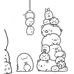 Dibujo para colorear: Sumikko Gurashi (Dibujos Animados y Series Animadas) #211503 - Dibujos para Colorear e Imprimir Gratis