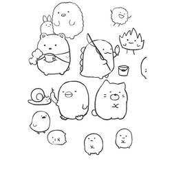 Dibujo para colorear: Sumikko Gurashi (Dibujos Animados y Series Animadas) #211504 - Dibujos para Colorear e Imprimir Gratis