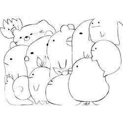 Dibujo para colorear: Sumikko Gurashi (Dibujos Animados y Series Animadas) #211506 - Dibujos para Colorear e Imprimir Gratis