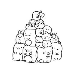 Dibujo para colorear: Sumikko Gurashi (Dibujos Animados y Series Animadas) #211507 - Dibujos para Colorear e Imprimir Gratis