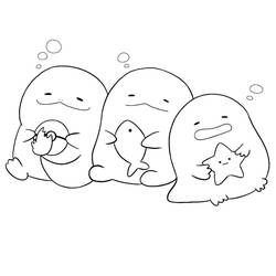 Dibujo para colorear: Sumikko Gurashi (Dibujos Animados y Series Animadas) #211510 - Dibujos para Colorear e Imprimir Gratis