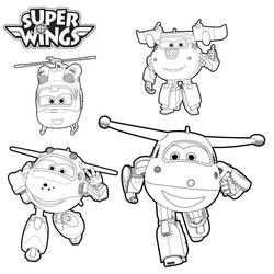 Dibujo para colorear: Super Wings (Dibujos Animados y Series Animadas) #196621 - Dibujos para Colorear e Imprimir Gratis