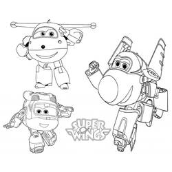 Dibujo para colorear: Super Wings (Dibujos Animados y Series Animadas) #196623 - Dibujos para Colorear e Imprimir Gratis