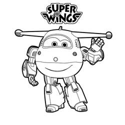 Dibujo para colorear: Super Wings (Dibujos Animados y Series Animadas) #196639 - Dibujos para Colorear e Imprimir Gratis