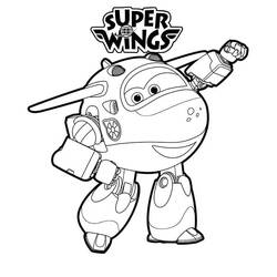 Dibujo para colorear: Super Wings (Dibujos Animados y Series Animadas) #196643 - Dibujos para Colorear e Imprimir Gratis