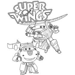 Dibujo para colorear: Super Wings (Dibujos Animados y Series Animadas) #196649 - Dibujos para Colorear e Imprimir Gratis