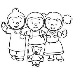 Dibujos para colorear: Tchoupi y Doudou - Dibujos para Colorear e Imprimir Gratis