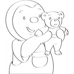 Dibujo para colorear: Tchoupi y Doudou (Dibujos Animados y Series Animadas) #34085 - Dibujos para Colorear e Imprimir Gratis