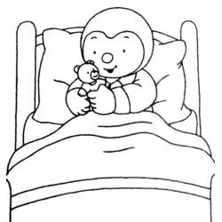 Dibujo para colorear: Tchoupi y Doudou (Dibujos Animados y Series Animadas) #34087 - Dibujos para Colorear e Imprimir Gratis