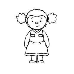 Dibujo para colorear: Tchoupi y Doudou (Dibujos Animados y Series Animadas) #34114 - Dibujos para Colorear e Imprimir Gratis