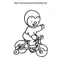 Dibujo para colorear: Tchoupi y Doudou (Dibujos Animados y Series Animadas) #34116 - Dibujos para Colorear e Imprimir Gratis