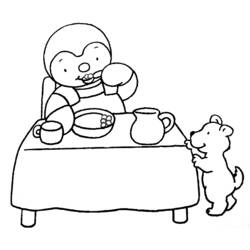 Dibujo para colorear: Tchoupi y Doudou (Dibujos Animados y Series Animadas) #34130 - Dibujos para Colorear e Imprimir Gratis