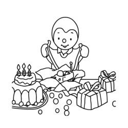 Dibujo para colorear: Tchoupi y Doudou (Dibujos Animados y Series Animadas) #34164 - Dibujos para Colorear e Imprimir Gratis