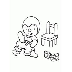Dibujo para colorear: Tchoupi y Doudou (Dibujos Animados y Series Animadas) #34196 - Dibujos para Colorear e Imprimir Gratis