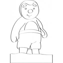 Dibujo para colorear: Tchoupi y Doudou (Dibujos Animados y Series Animadas) #34226 - Dibujos para Colorear e Imprimir Gratis