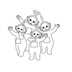 Dibujo Teletubbies (Dibujos Animados y Series Animadas) #186029 para imprimir y colorear