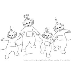 Dibujo para colorear: Teletubbies (Dibujos Animados y Series Animadas) #49662 - Dibujos para Colorear e Imprimir Gratis