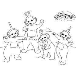 Dibujo para colorear: Teletubbies (Dibujos Animados y Series Animadas) #49666 - Dibujos para Colorear e Imprimir Gratis