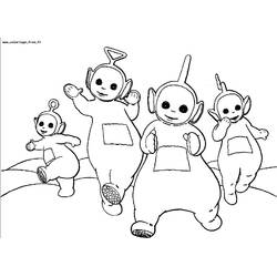 Dibujo para colorear: Teletubbies (Dibujos Animados y Series Animadas) #49677 - Dibujos para Colorear e Imprimir Gratis