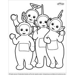 Dibujo para colorear: Teletubbies (Dibujos Animados y Series Animadas) #49683 - Dibujos para Colorear e Imprimir Gratis