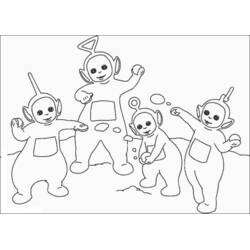 Dibujo para colorear: Teletubbies (Dibujos Animados y Series Animadas) #49684 - Dibujos para Colorear e Imprimir Gratis