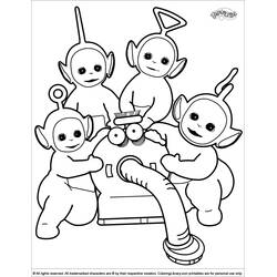 Dibujo para colorear: Teletubbies (Dibujos Animados y Series Animadas) #49718 - Dibujos para Colorear e Imprimir Gratis