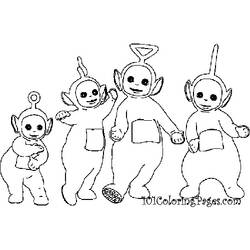 Dibujo para colorear: Teletubbies (Dibujos Animados y Series Animadas) #49729 - Dibujos para Colorear e Imprimir Gratis