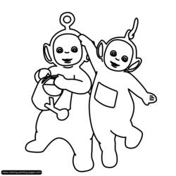 Dibujo para colorear: Teletubbies (Dibujos Animados y Series Animadas) #49744 - Dibujos para Colorear e Imprimir Gratis